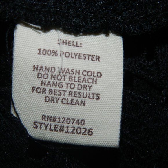 Mystree Lace Cut Out Open Front Cardigan Size Small (FF-9) - Picture 4 of 5